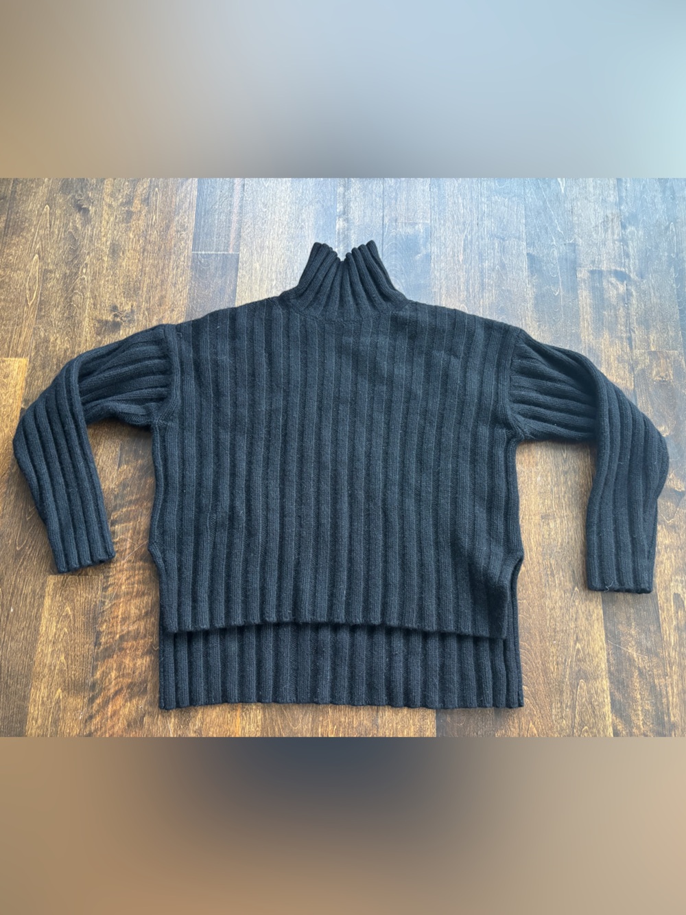 Everlane black wool turtleneck